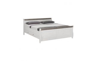 Кровать Мальта с ящиками 140х200 (серый)