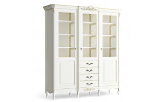 Фото Библиотека 3 двери с ящиками APg183E-K02-G Ательер Голд