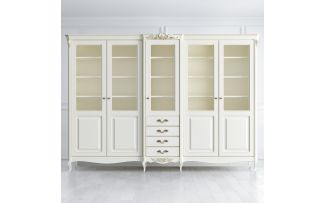 Фото Библиотека 5 дверей с ящиками APg185E-K02-G Atelier Gold