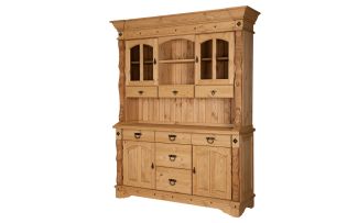 Фото Буфет Викинг GL-05/1 с ящиками из массива сосны (мед)