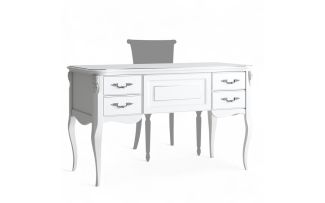 Фото Кабинетный стол пристенный S111M.2S-K00-S Сильвери Роум