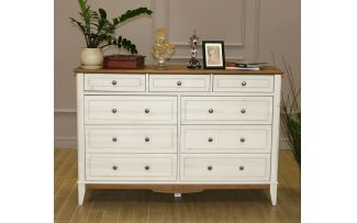 Фото Комод NN 036 Пенни белый воск/антик 24