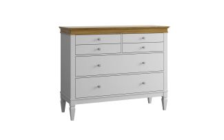 Фото Комод Ольса-С 042 белый лак - антик 24