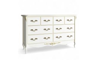 Фото Комод широкий 8 ящиков APg134-42-K02-G Ательер Голд