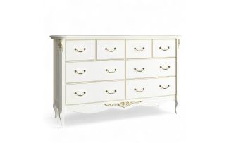 Фото Комод широкий 8 ящиков R134-42-K02-G Романтик Голд