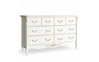 Фото Комод широкий 8 ящиков R134g Романтик Голд