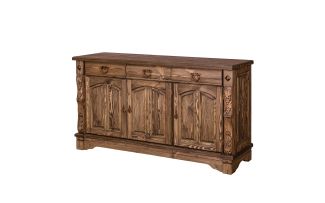 Фото Комод Викинг GL-05/1 из массива сосны (палисандр)