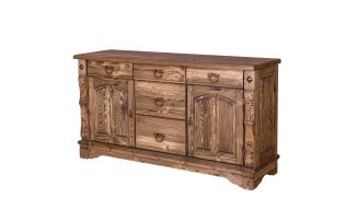 Фото Комод Викинг GL-05/1 с ящиками из массива сосны (палисандр)