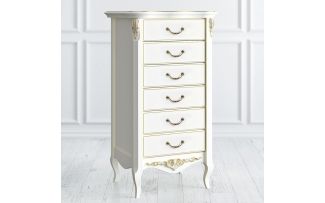 Фото Комод высокий 6 ящиков R108g Romantic Gold