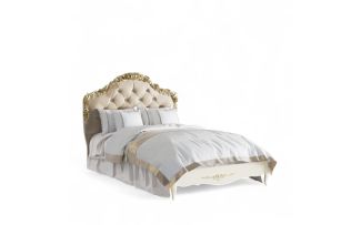 Фото Кровать с мягким изголовьем 120*200 R412-K02-GG-B01 Романтик Голд