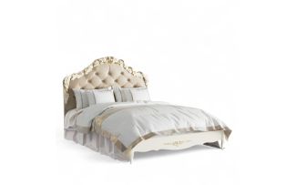 Фото Кровать с мягким изголовьем 140*200 R414-K02-G-B01 Романтик Голд