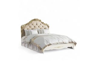 Фото Кровать с мягким изголовьем 140*200 R414-K02-GG-B01 Романтик Голд