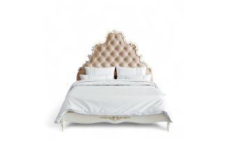 Фото Кровать с мягким изголовьем 160*200 A426Z-K02-G-B01 Ательер Голд