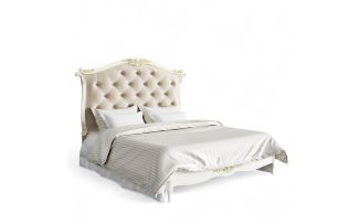 Фото Кровать с мягким изголовьем 160*200 A436-K02-G-B01 Ательер Голд
