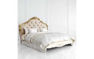 Фото Кровать с мягким изголовьем 160*200 R416-K02-GG-B01 Romantic Gold