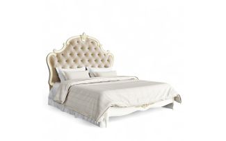 Фото Кровать с мягким изголовьем 160*200 R536-K02-G-B01 Романтик Голд