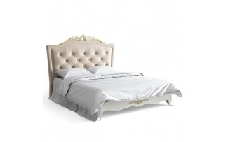 Фото Кровать с мягким изголовьем 160*200 R556DY-K02-G-B01 Романтик Голд