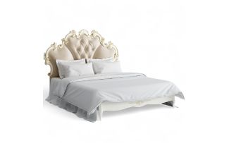 Фото Кровать с мягким изголовьем 160*200 R566-K02-G-B01 Романтик Голд