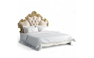Фото Кровать с мягким изголовьем 160*200 R566D-K02-GG-B01 Романтик Голд