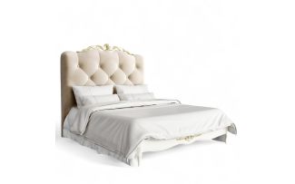 Фото Кровать с мягким изголовьем 160*200 R716D-K02-G-B01 Романтик Голд