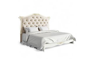 Фото Кровать с мягким изголовьем 180*200 A438-K02-G-B01 Ательер Голд