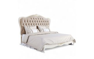 Фото Кровать с мягким изголовьем 180*200 A528-K02-G-B01 Ательер Голд