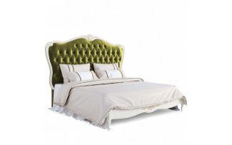 Фото Кровать с мягким изголовьем 180*200 A528-K02-G-B10 Ательер Голд