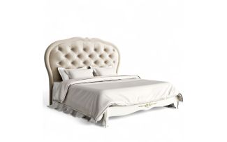 Фото Кровать с мягким изголовьем 180*200 R518-K02-G-B01 Романтик Голд