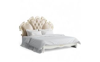 Фото Кровать с мягким изголовьем 180*200 R568-K02-G-B01 Романтик Голд