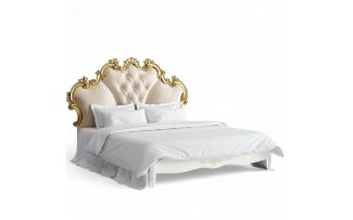 Фото Кровать с мягким изголовьем 180*200 R568-K02-GG-B01 Романтик Голд