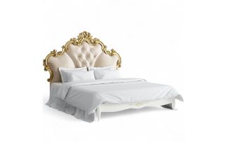 Фото Кровать с мягким изголовьем 180*200 R568D-K02-GG-B01 Романтик Голд