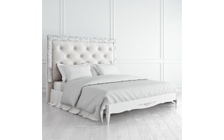 Фото Кровать с мягким изголовьем 180х200 Silvery Rome S218D-K00-AS-B07