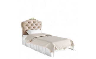 Фото Кровать с мягким изголовьем 90*190 A509D-K02-G-B01 Ательер Голд
