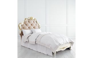 Фото Кровать с мягким изголовьем 90*190 R409-K02-G-B01 Romantic Gold