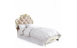 Фото Кровать с мягким изголовьем 90*190 R409-K02-G-B01 Романтик Голд