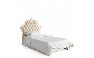 Фото Кровать с мягким изголовьем 90*190 R539-K02-G-B01 Романтик Голд