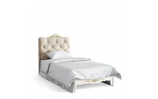 Фото Кровать с мягким изголовьем 90*190 R709D-K02-G-B01 Романтик Голд