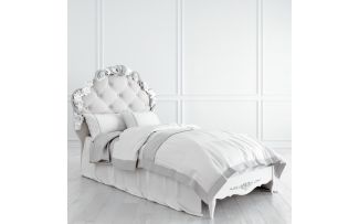 Фото Кровать с мягким изголовьем 90*190 S409-K00-S-B07 Silvery Rome