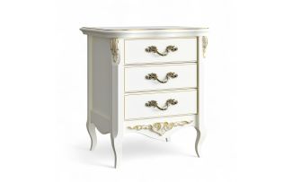 Фото Прикроватная тумба 3 ящика APg117-K02-G Ательер Голд