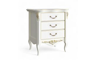Фото Прикроватная тумба 3 ящика R117g Романтик Голд
