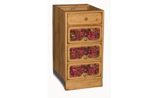 Фото Шкаф-стол Прованс ящики со стеклом