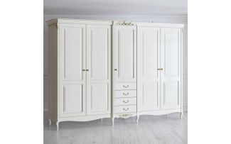 Фото Шкаф 5 дверей R625E-K02-G Romantic Gold