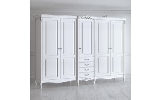 Фото Шкаф 5 дверей S625E-K00-S Silvery Rome