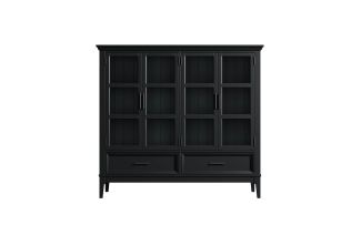 Фото Шкаф для посуды Квадро-С 42 (Блэк 9)