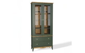 Фото Шкаф для посуды NN 22 Пенни Грин (Грин 6020 / Антик 24)