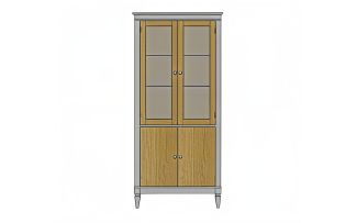 Фото Шкаф для посуды Ольса-С 220 серый 7042-антик 24