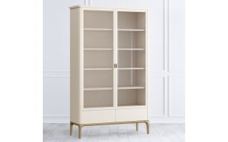 Фото Шкаф книжный 2 ящика Pr022BT-gold Primo gold