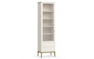 Фото Шкаф книжный малый 2 ящика L Альтэ Pr129LC-gold ПРИМО Голд