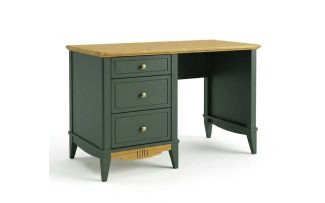 Фото Стол Пенни письменный NN 120 грин 6020/антик 24