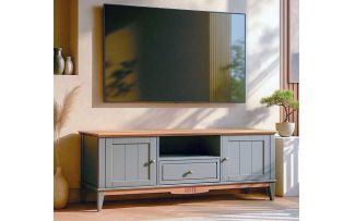 Фото Тумба NN ТВ 1600 Пенни (Серый 7046 / Антик 24)